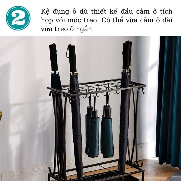 Giá treo ô đa năng đem lại nhiều tiện ích