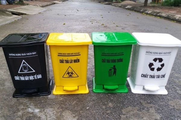 Quy định về màu sắc của thùng rác y tế