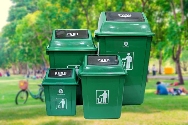 Thủng rác nhựa công viên có đa dạng dung tích để bạn lựa chọn