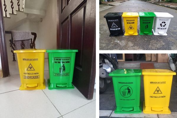 Thùng rác đạp chân 25 lít tiện dụng