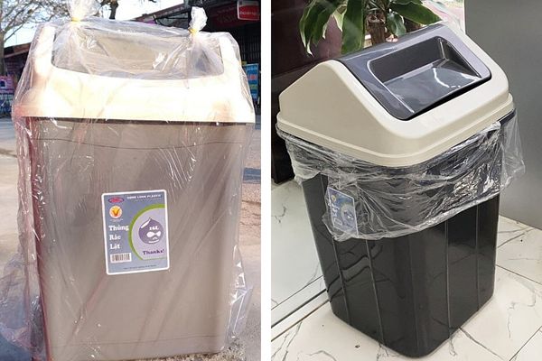 Thùng để rác nắp lật dung tích 60 lít
