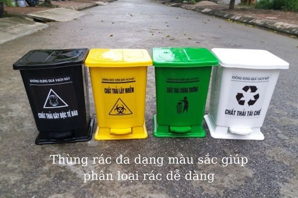 Lựa chọn thùng rác chất liệu nhựa cao cấp, bền đẹp