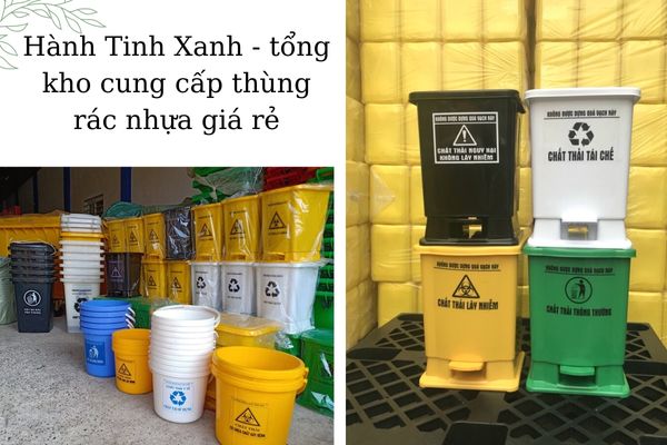 Tổng kho Hành Tinh Xanh cung cấp thùng rác giá rẻ, chất lượng nhất hiện nay