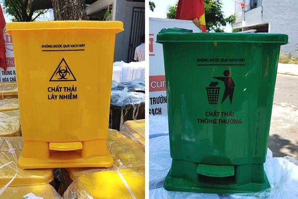 Thùng rác đạp chân 25 lít tiện dụng cho không gian gia đình