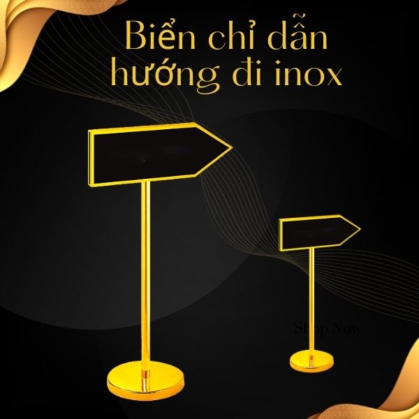 Mẫu bảng hướng dẫn lối đi khách sạn, nhà hàng, sân bay,...