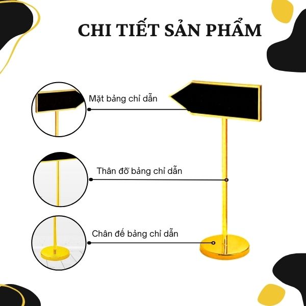 Cấu tạo chi tiết bảng hướng dẫn lối đi