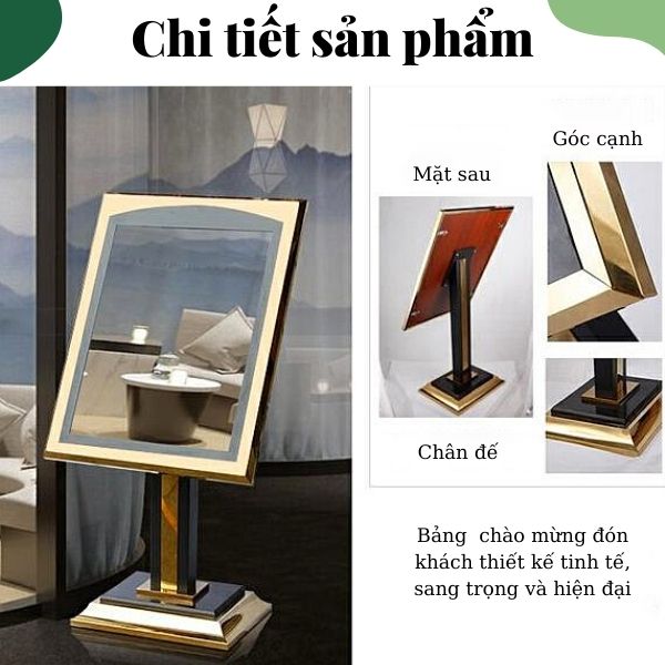 Chi tiết bảng để menu thực đơn nhà hàng