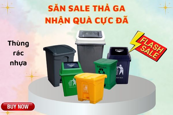 Quan tâm tới các chương trình giảm giá từ đơn vị bán thùng rác