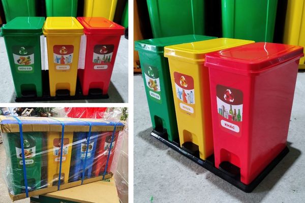 Mẫu thùng phân loại rác đang được ưa chuộng sử dụng hiện nay