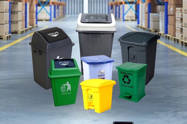 Tổng kho phân phối thùng rác nhựa