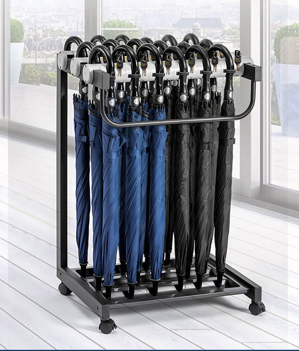 Kệ để ô có khóa phù hợp khu vực sảnh khách sạn