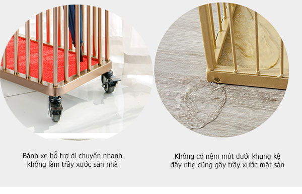 Không lo trầy xước mặt sàn