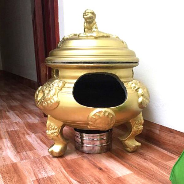 Bàn giao lò hóa vàng mã cho khách ở Thanh Hóa