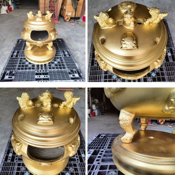 Cận cảnh từng chi tiết đỉnh hóa vàng cho gia đình