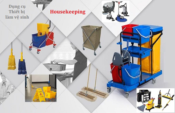 Các trang thiết bị, đồ dùng vệ sinh