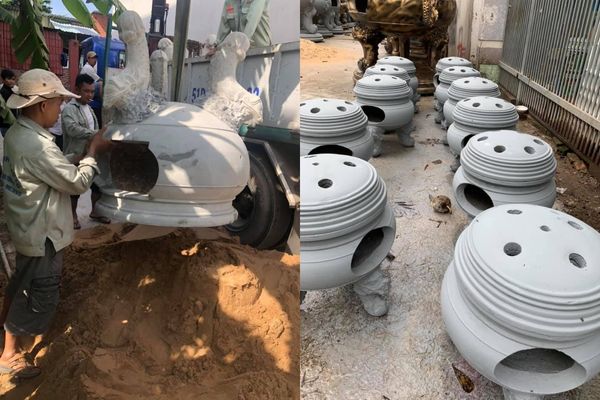 Chất liệu lò đốt vàng mã cao cấp, chịu nhiệt tốt