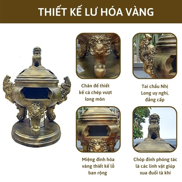 Đặc điểm nổi bật trong thiết kế đỉnh hóa vàng