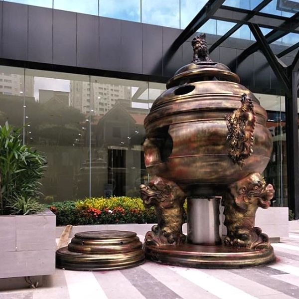 Lư hóa vàng Nhị Long được sử dụng phổ biến tại các chung cư, tòa nhà, công ty,...