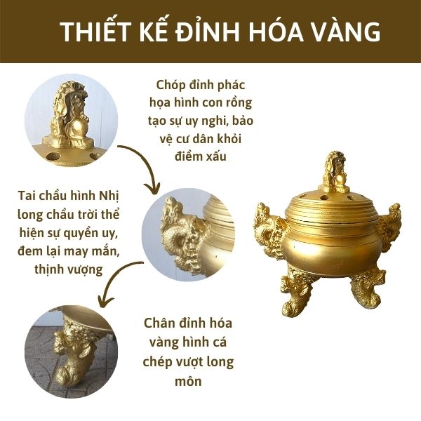 Thiết kế chuẩn tâm linh của đỉnh hóa vàng 