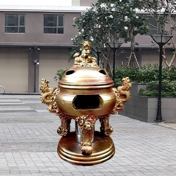 Mẫu lư hóa vàng được sử dụng nhiều tại các chung cư hiện nay