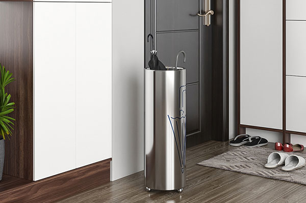 Mẫu sọt để ô bằng inox trắng