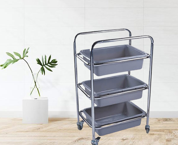 Mẫu xe dọn bàn không có xô nhựa đi kèm