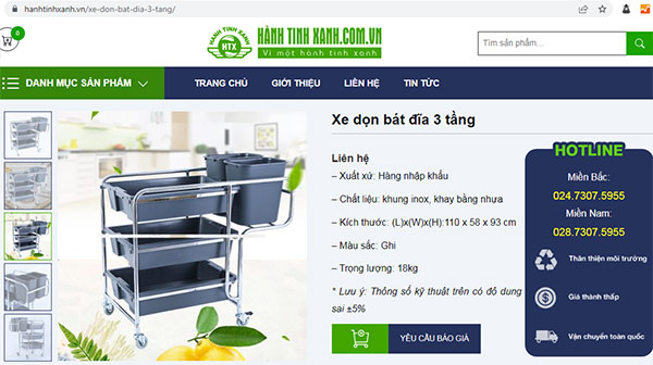 Xem kỹ hình ảnh + thông số xe dọn bát đĩa muốn mua