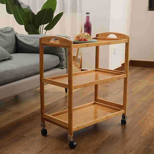 Loại xe đẩy thức ăn 3 tầng dễ sử dụng