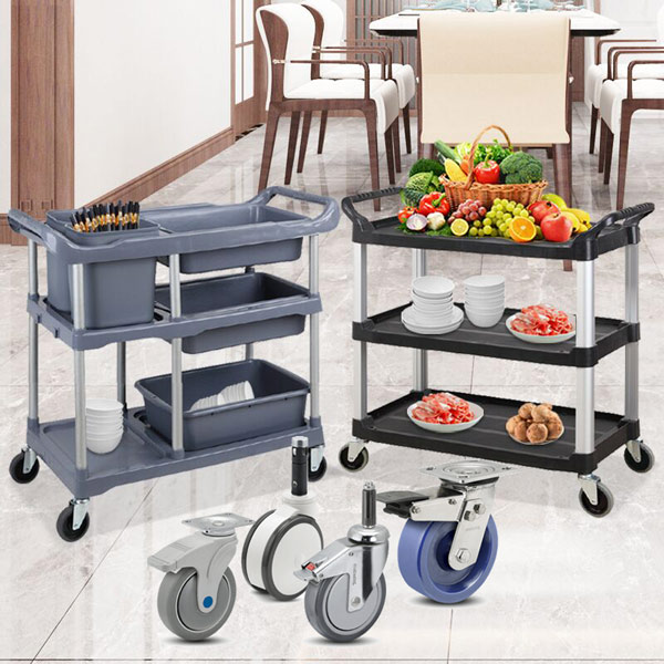 Mua bánh xe mới cho xe vận chuyển đồ ăn bằng nhựa