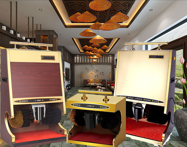 Máy chà giày tự động an toàn - thiết bị tiền sảnh khách sạn