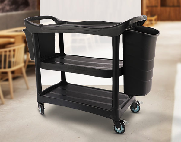 Dòng xe đẩy thức ăn dọn bàn bằng nhựa đa năng