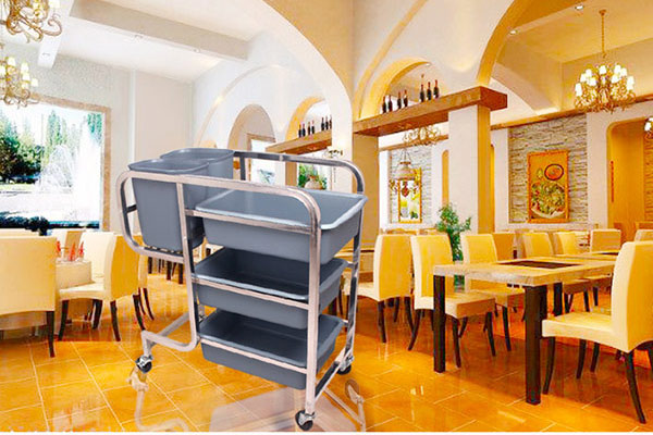 Sử dụng xe dọn bàn không lo sơ suất làm rơi, đổ vỡ