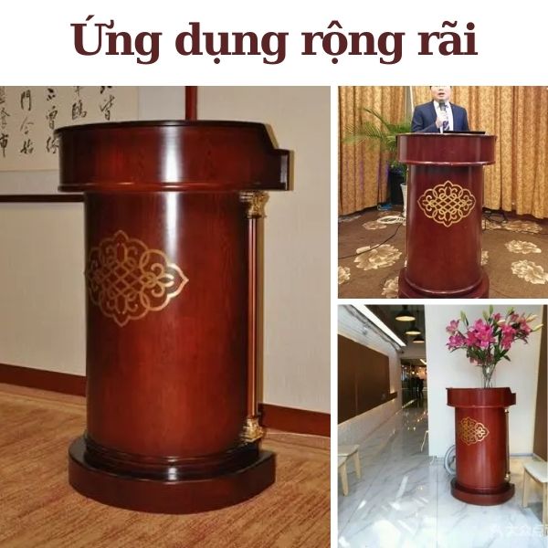Bục phát biểu ứng dụng tại hội trường, trường học, công ty,...