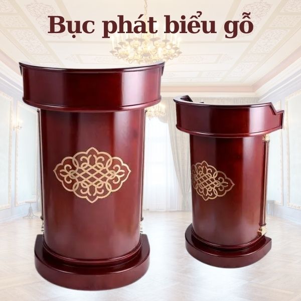 Bục phát biểu hình bán nguyệt sang trọng và ấn tượng