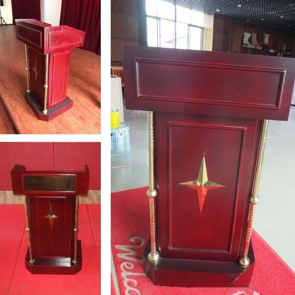 Bục phát biểu thiết kế sang trọng, tinh tế trong từng góc nhìn