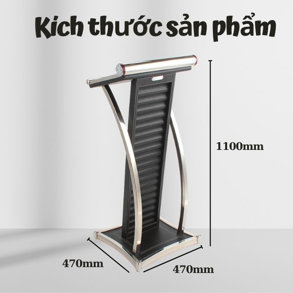 Chi tiết kích thước bục phát biểu
