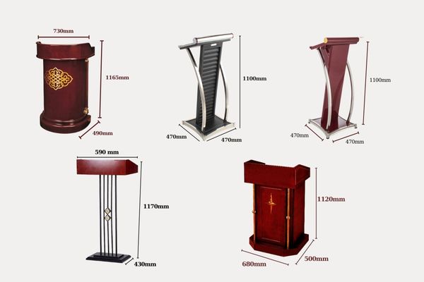 Dựa vào nhu cầu sử dụng để lựa chọn mẫu bục phát biểu phù hợp