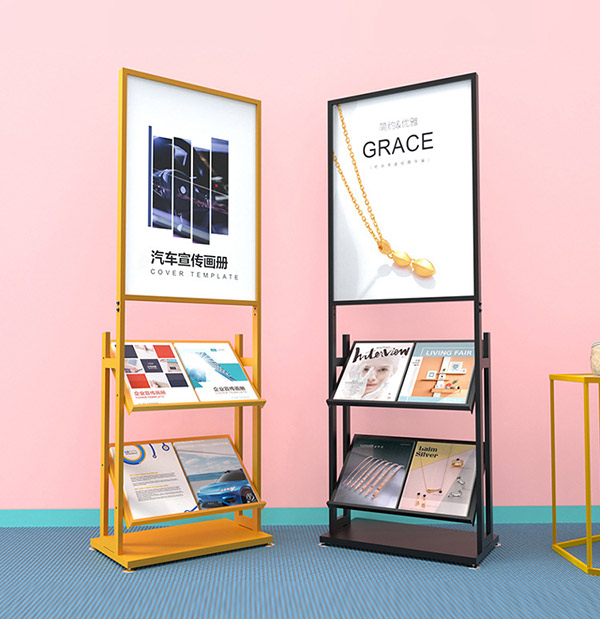 Kệ đựng sách báo thép phun sơn rất đa dạng màu sắc