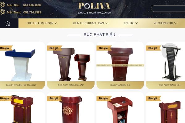 Poliva đơn vị bán bục phát biểu hiện đại, giao hàng nhanh toàn quốc