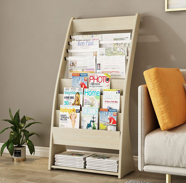 Giá bán của kệ đựng tạp chí làm từ gỗ công nghiệp khá là phải chăng