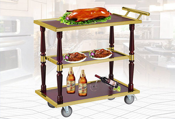 Dòng xe đẩy thức ăn gỗ đẹp nhưng giá cao