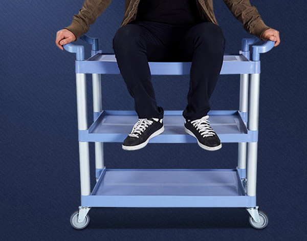 Chú ý trọng lượng có thể chịu được của xe đẩy nhựa