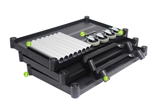 Các linh kiện thiết bị xe đẩy