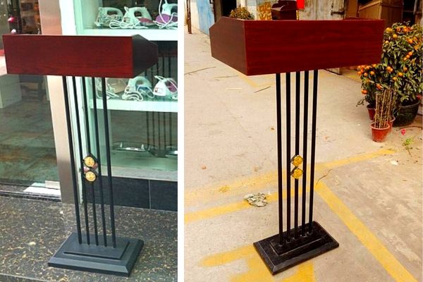 Bục nói chuyện thép phun sơn bền đẹp mà giá thành không quá cao