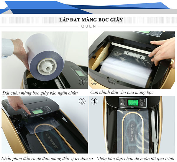 Thay màng bọc giày là không khó