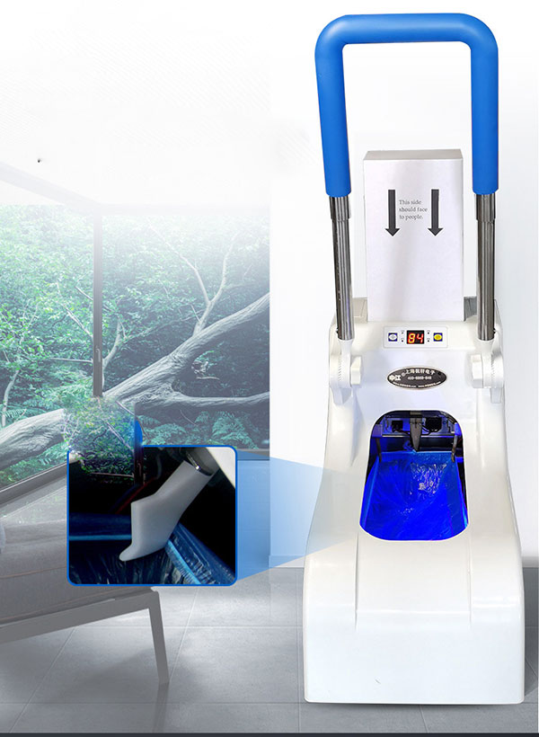 Máy bọc giày phòng sạch hoạt động trên cơ chế tự động