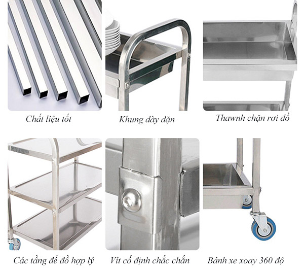 Các đặc điểm của xe chở đồ ăn hàng chất lượng