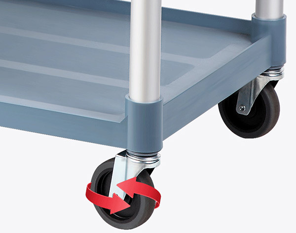 Sự linh hoạt trong bánh xe chỉ có ở xe đẩy hàng chính hãng