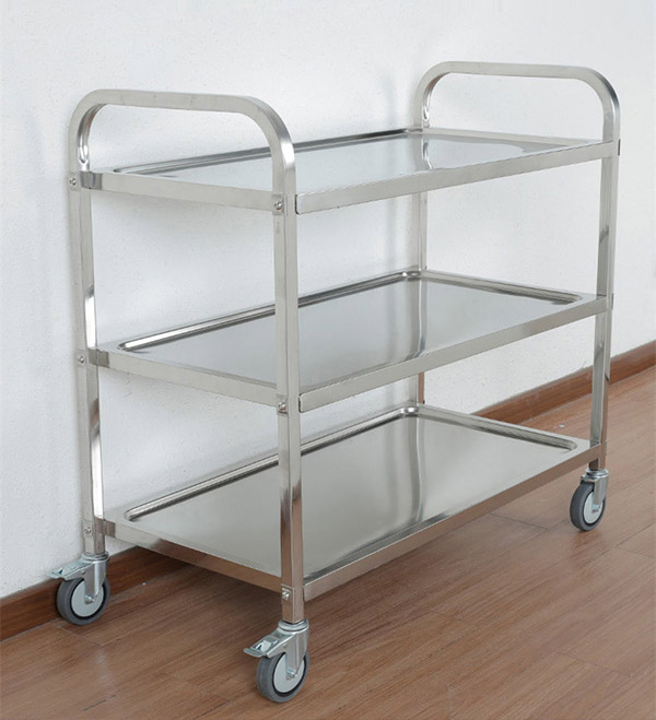 Lười vệ sinh đảm bảo khung inox xe đẩy thức ăn sẽ hoen gỉ, xe chở đồ ăn hỏng