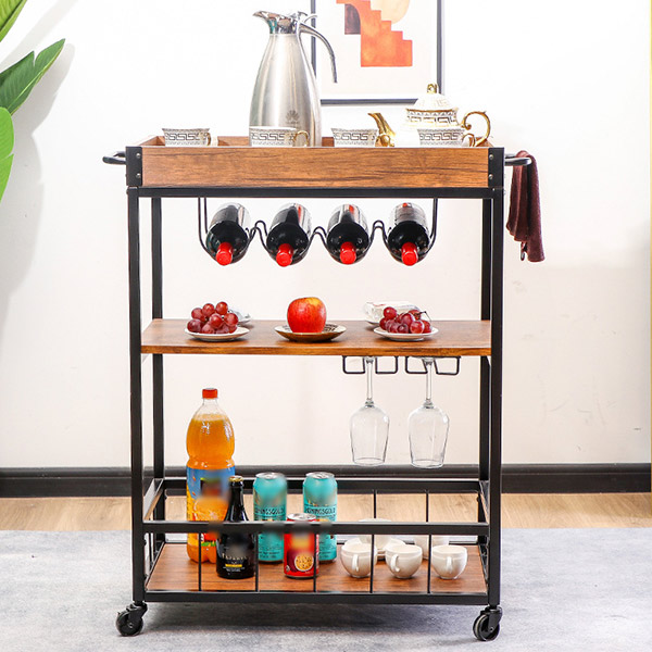 Hành Tinh Xanh có đủ các loại xe đẩy rượu bằng gỗ từ mẫu đơn giản đến họa tiết